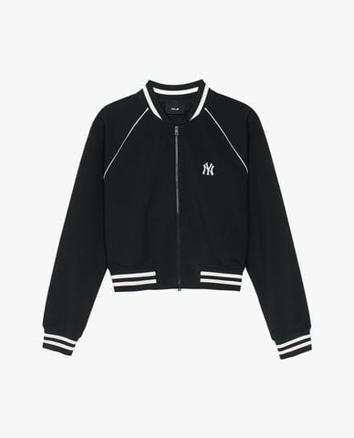  MLB - Áo khoác bomber nữ phom croptop Varsity 