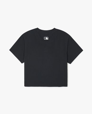  MLB - Áo croptop nữ cổ tròn tay ngắn Basic Small Logo 