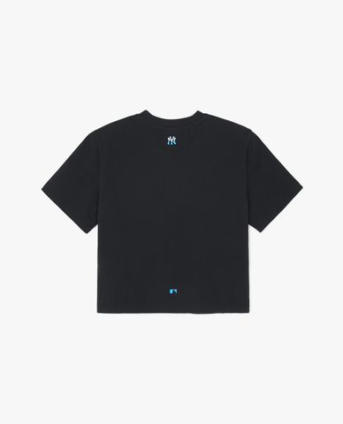  MLB - Áo croptop nữ cổ tròn tay ngắn Basic Athleisure 