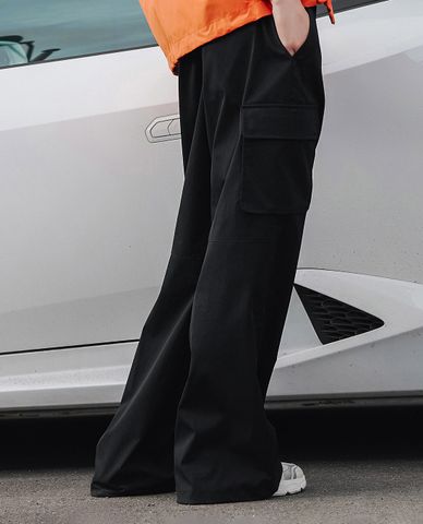  MLB - Quần ống rộng nữ lưng thun Basic Gopcore 