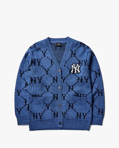  MLB - Áo khoác cardigan phom suông Diamond Monogram 