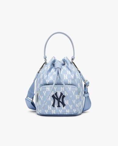  MLB - Túi rút dây Monogram Jacquard Bucket 
