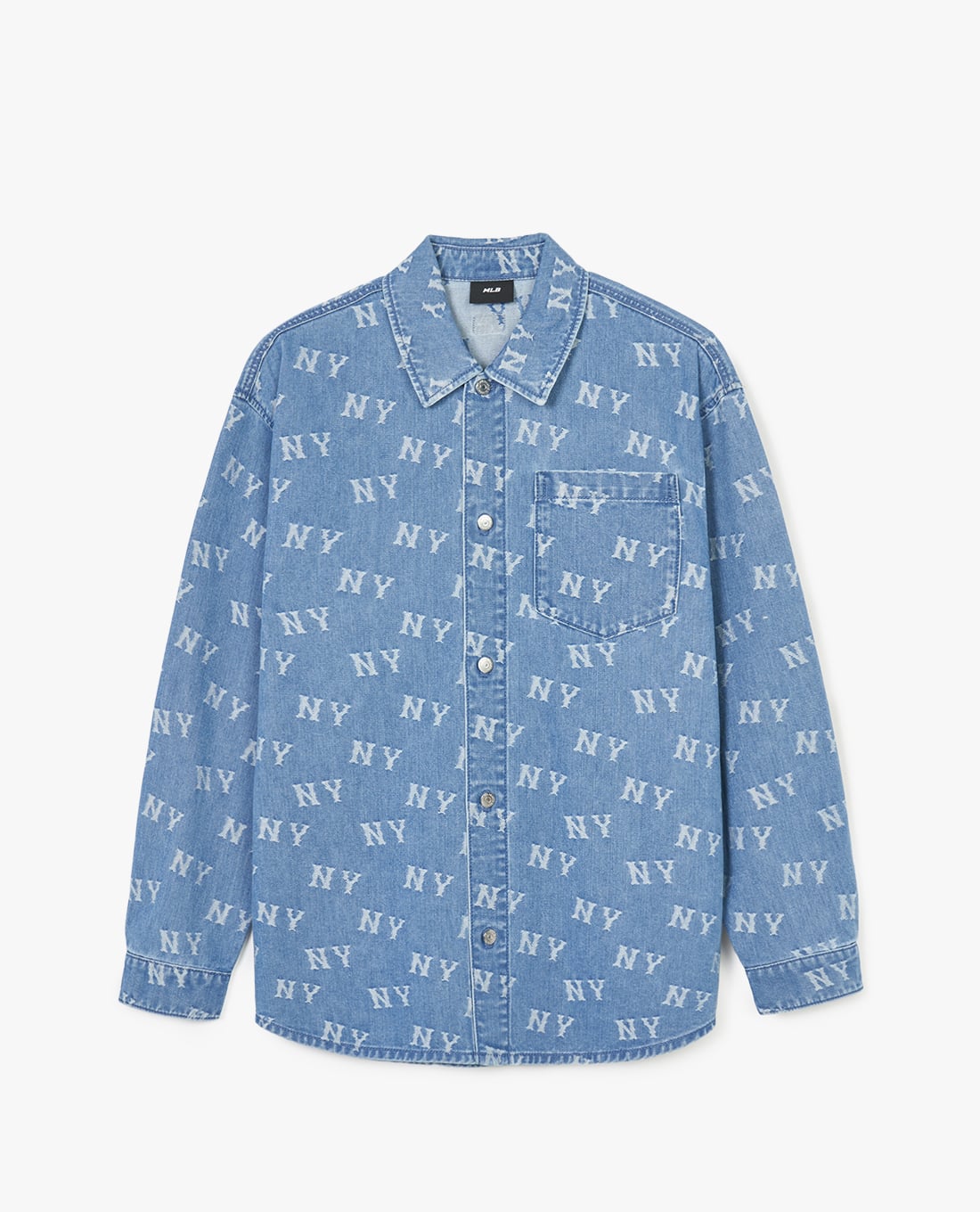 MLB - Áo sơ mi denim unisex Classic Monogram Jacquard