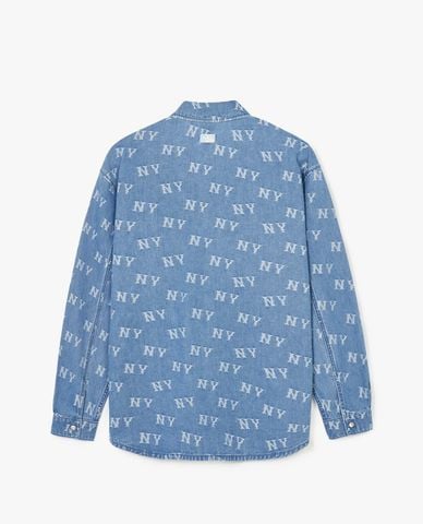  MLB - Áo sơ mi denim unisex Classic Monogram Jacquard 