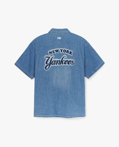  MLB - Áo sơ mi denim unisex Varsity Logo 