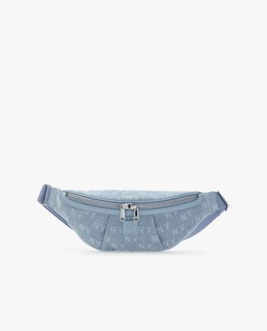  MLB - Túi bao tử unisex Classic Jacquard Denim Monogram 