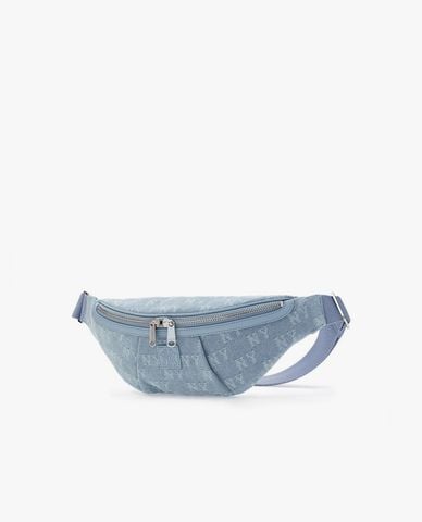 MLB - Túi bao tử unisex Classic Jacquard Denim Monogram 