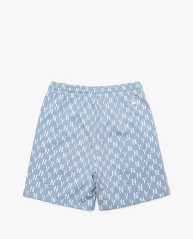  MLB - Quần shorts lưng thun Monogram Allover 
