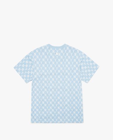  MLB - Áo thun unisex cổ tròn tay ngắn Basic Monogram 