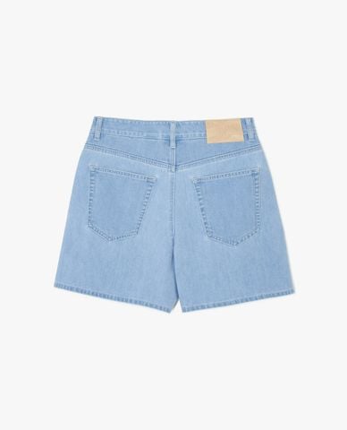  MLB - Quần shorts jeans nữ lưng cao Heart Logo Denim 
