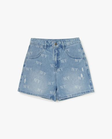  MLB - Quần shorts jeans nữ Classic Random Jacquard Monogram 