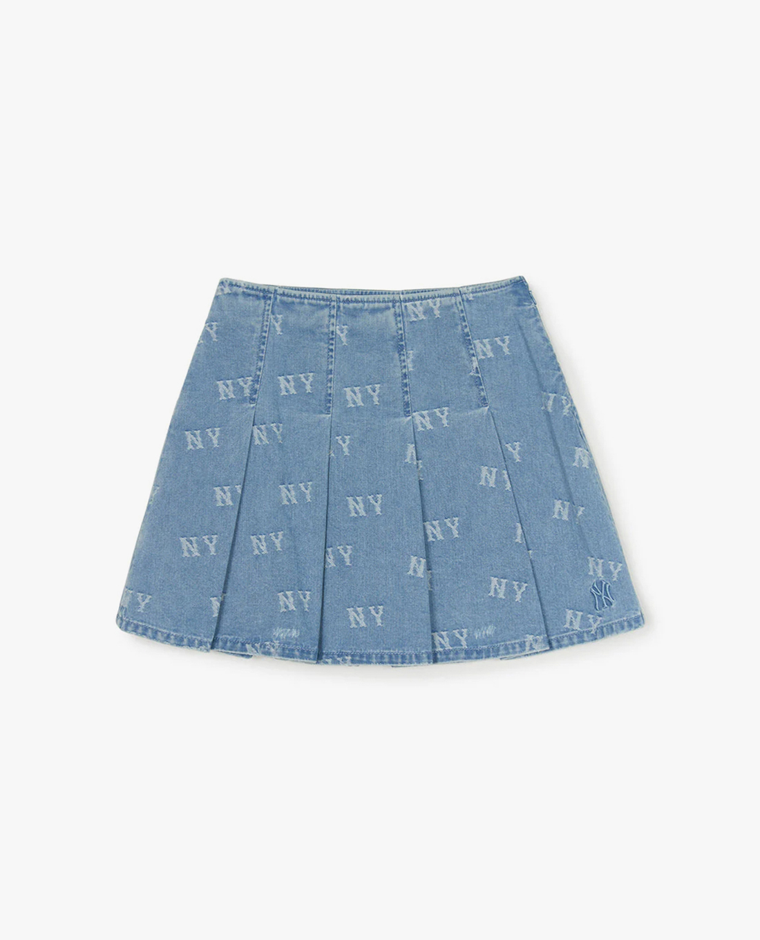 MLB - Chân váy denim mini Classic Random Jacquard Monogram