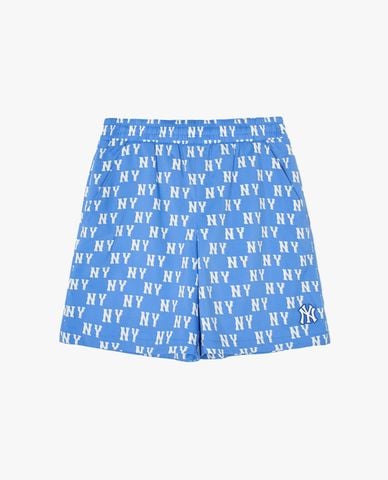  MLB - Quần short unisex ống rộng lưng thun Classic Monogram 