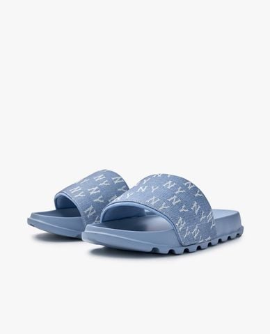  MLB - Dép unisex quai ngang Mounder Denim Monogram 