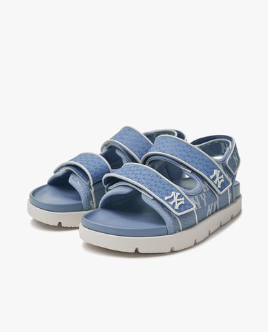  MLB - Giày sandals unisex đế thấp Chunky Liner Monogram 