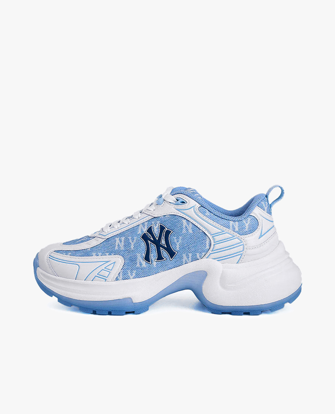 MLB - Giày sneakers unisex cổ thấp XLG Chunky Denim Monogram