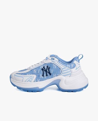  MLB - Giày sneakers unisex cổ thấp XLG Chunky Denim Monogram 