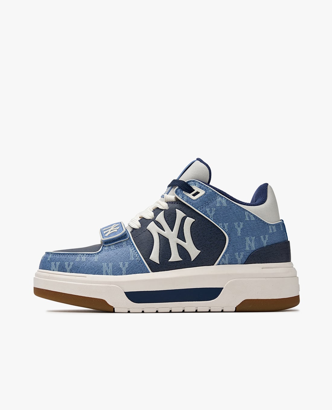 MLB - Giày sneakers unisex cổ thấp Chunky Liner Mid Denim