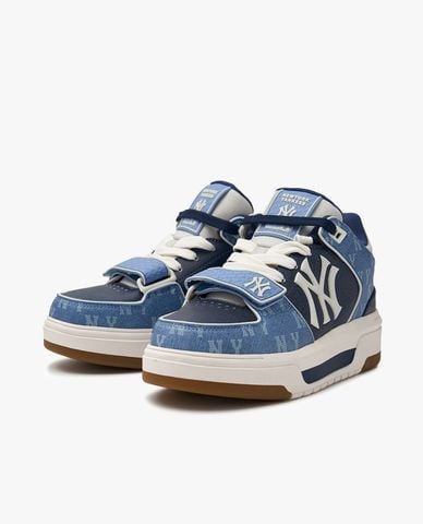  MLB - Giày sneakers unisex cổ thấp Chunky Liner Mid Denim 