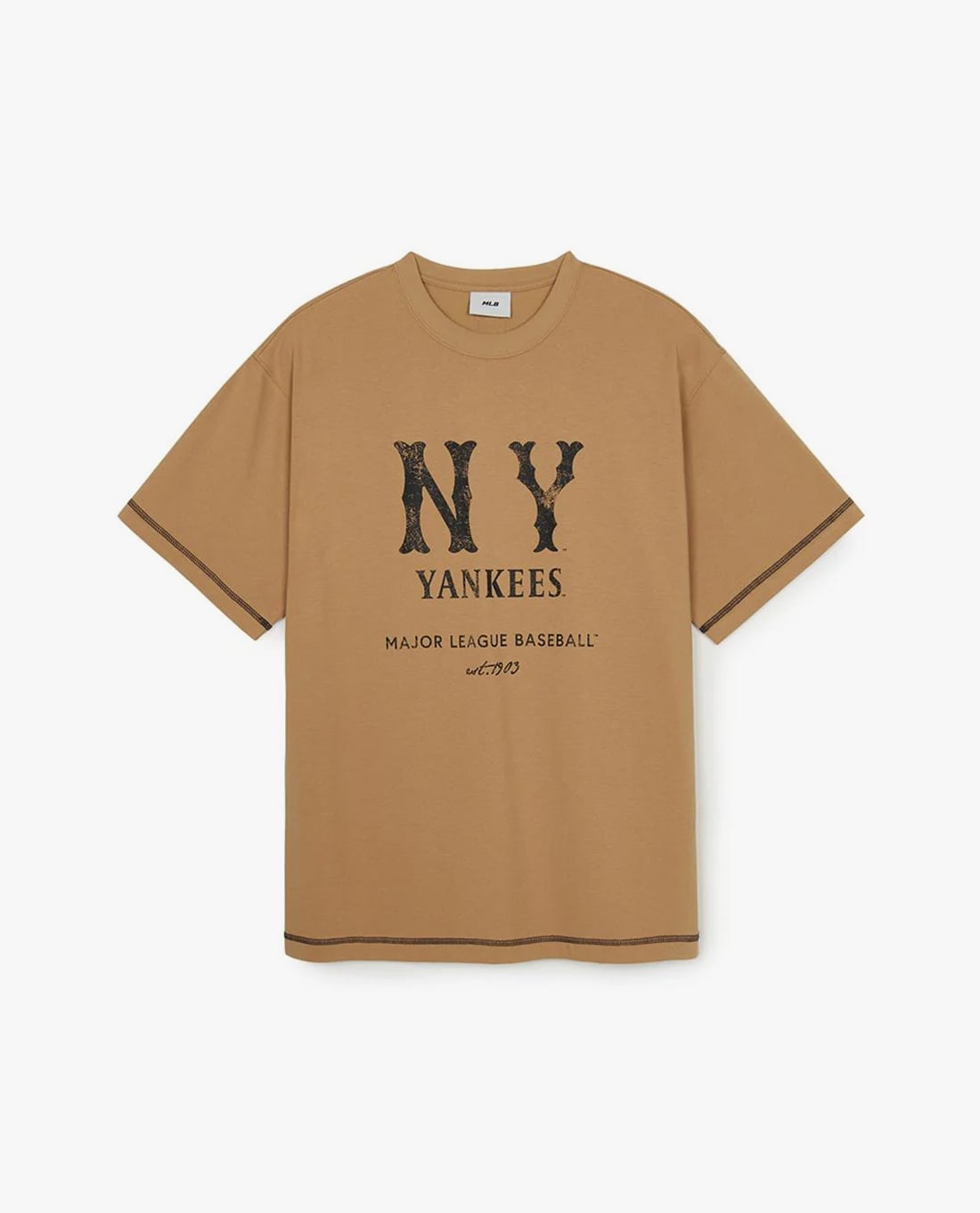 MLB - Áo thun unisex cổ tròn tay ngắn Basic Coopers