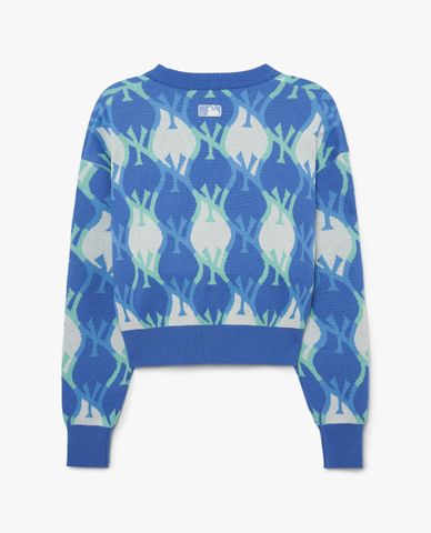  MLB - Áo khoác cardigan nữ Argyle Monogram 