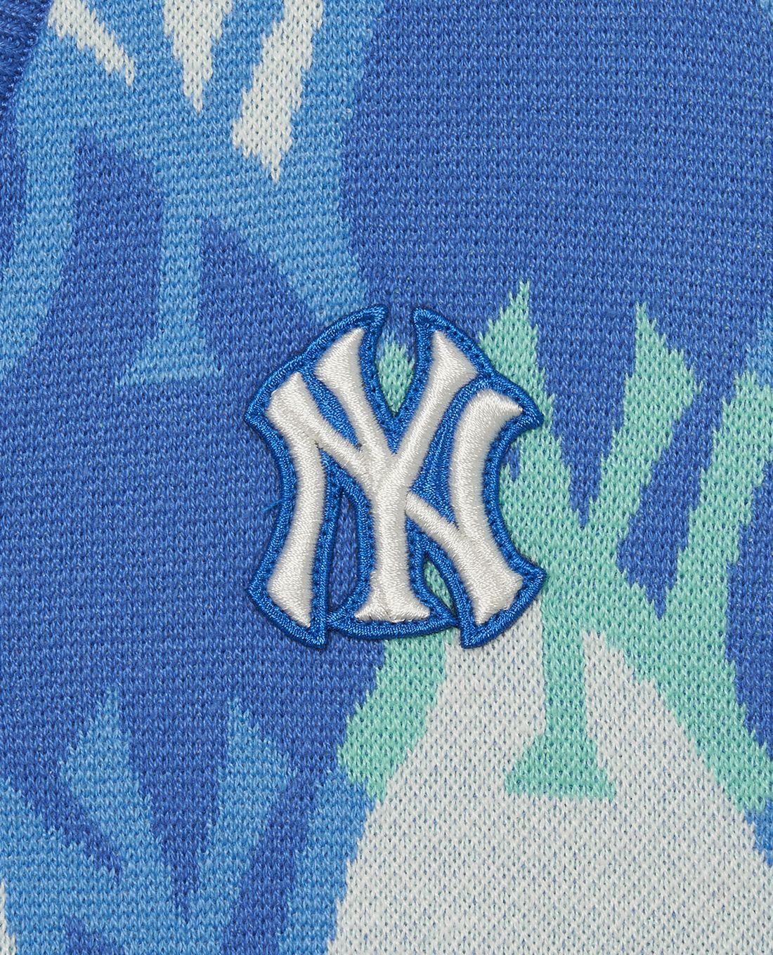 Áo cardigan MLB Diamond Monogram New York Yankees 3AKCM022450BKS