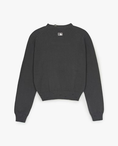  MLB - Áo dệt kim nữ cổ tròn tay dài Basic Vintage Coopers 