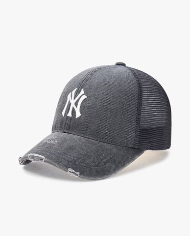  MLB - Nón bóng chày unisex Basic Washed Mesh 