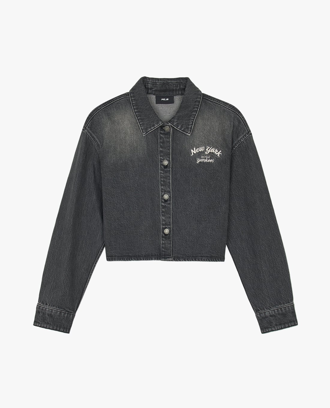 MLB - Áo sơ mi denim nữ cổ bẻ tay dài Varsity Culsive