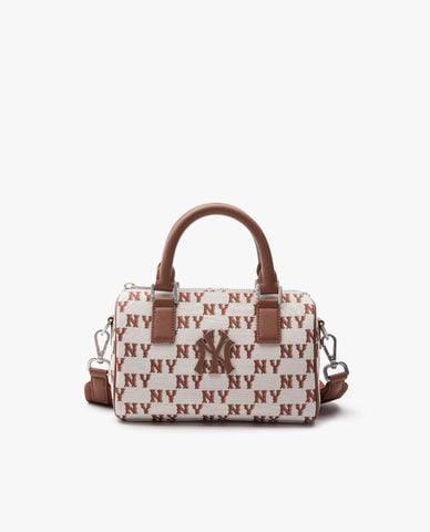  MLB - Túi xách unisex phom chữ nhật Monogram Jacquard Boston 