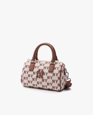  MLB - Túi xách unisex phom chữ nhật Monogram Jacquard Boston 