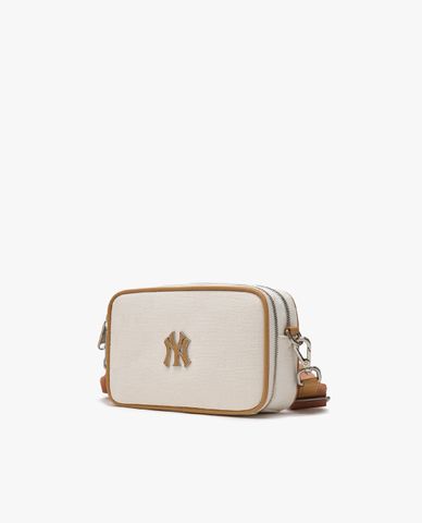  MLB - Túi đeo chéo unisex phom chữ nhật Classic Monogram Jacquard Mini 