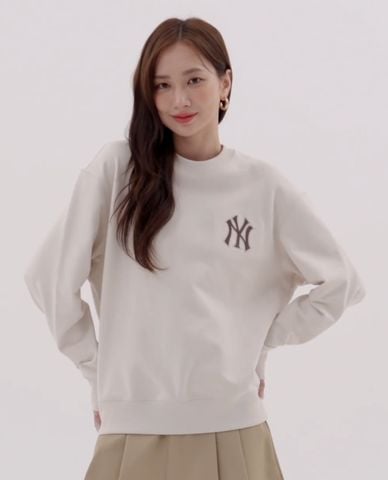  MLB - Áo sweatshirt unisex cổ tròn tay dài Monogram Big Lux 