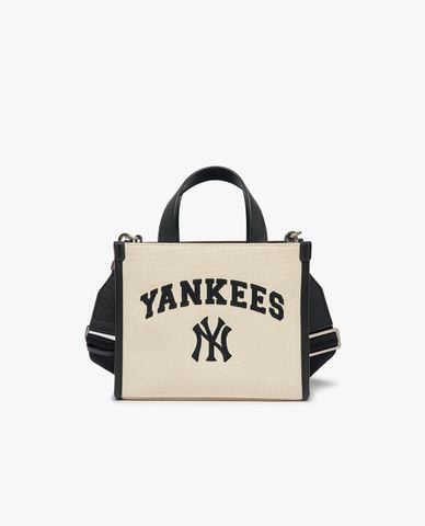 MLB - Túi tote nữ phom chữ nhật Varsity Canvas Mini 