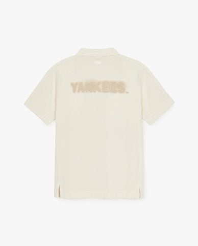  MLB - Áo polo unisex Basic Washing Over Fit 