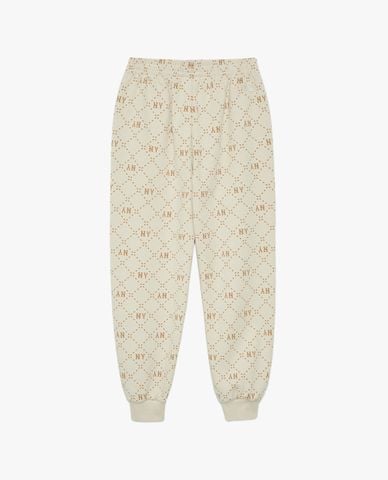  MLB - Quần jogger unisex lưng thun Diamond Monogram Jacquard 