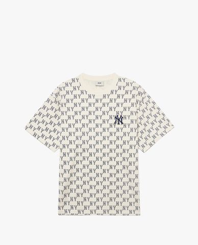  MLB - Áo thun unisex cổ tròn tay ngắn Classic Monogram 