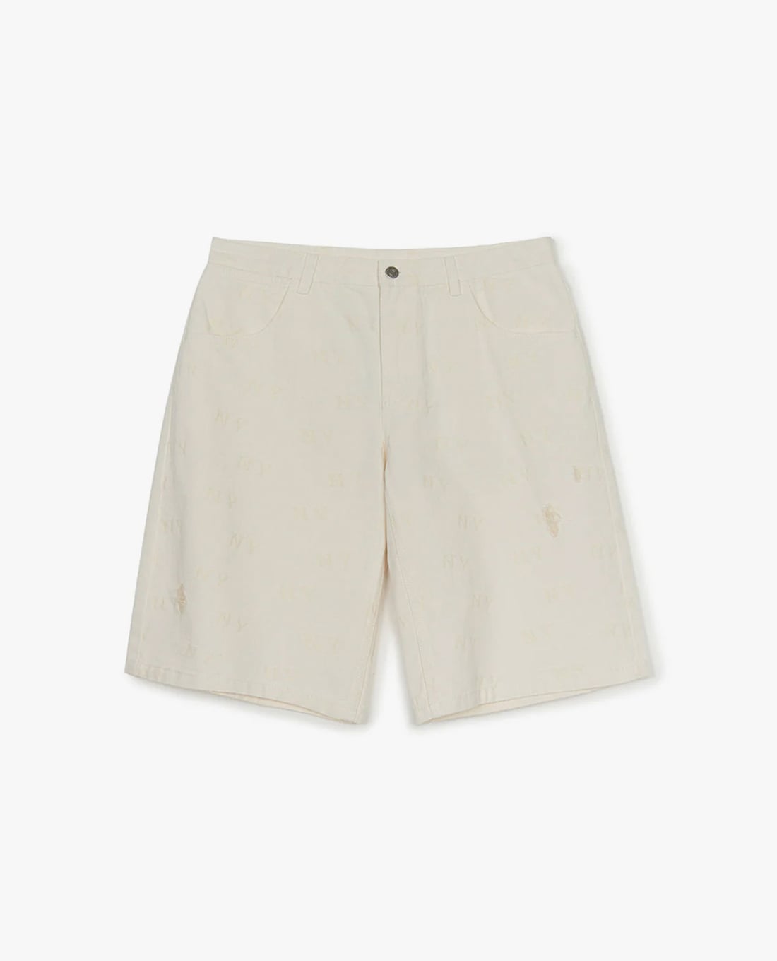 MLB - Quần shorts jeans nam Classic Jacquard Monogram