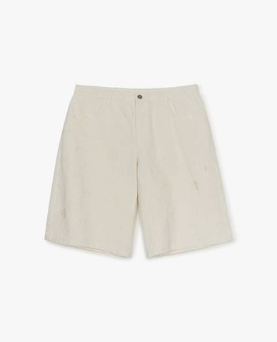  MLB - Quần shorts jeans nam Classic Jacquard Monogram 