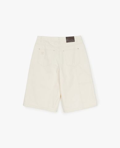  MLB - Quần short jeans nam Diagram Monogram Embossed 