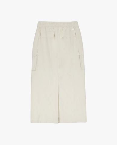  MLB - Chân váy chữ A midi phối túi hộp Cargo 