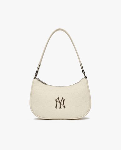  MLB - Túi đeo vai nữ chữ nhật Monogram Embo Hobo 