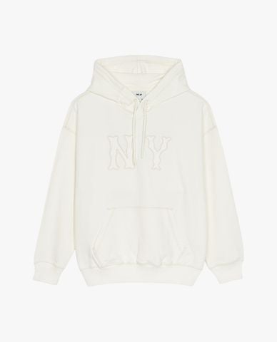  MLB - Áo hoodie unisex tay dài phối mũ Basic Coopers Logo Overfit 
