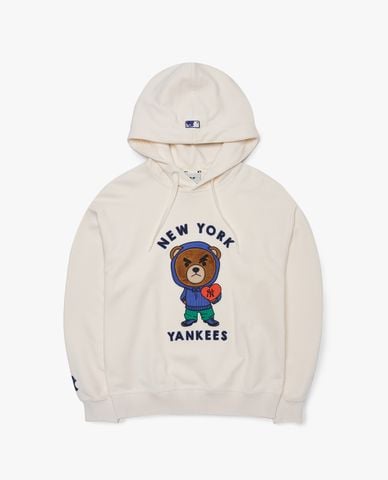  MLB - Áo hoodie unisex tay dài phối mũ Mega Bear Mega Overfit 