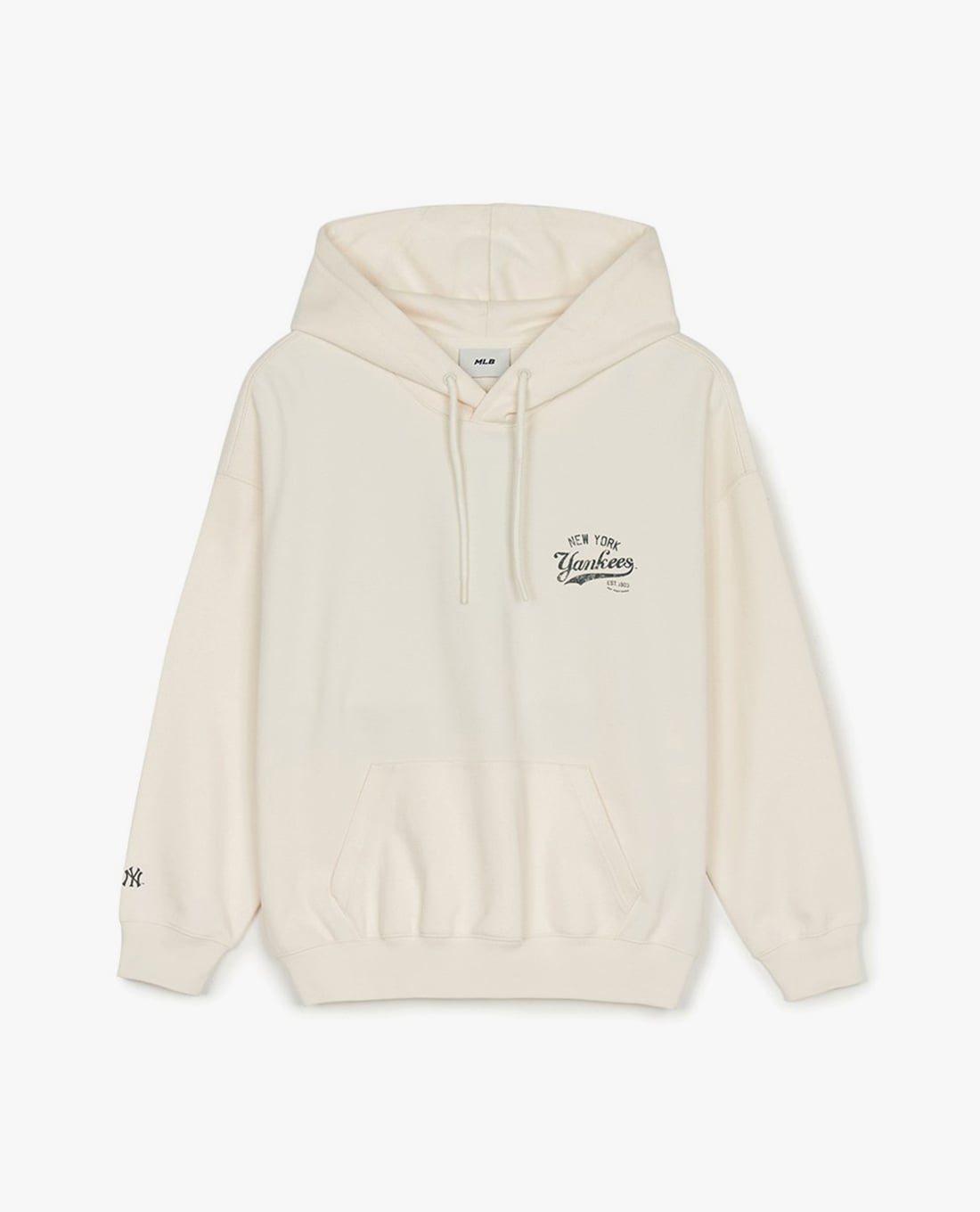 MLB - Áo hoodie unisex tay dài phối mũ Varsity