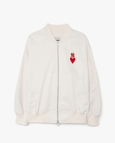  MLB - Áo khoác bóng chày tay dài Heart 