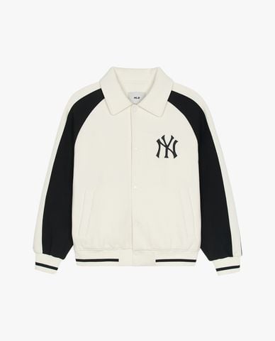  MLB - Áo khoác bóng chày unisex Jersey Collar Blocking Varsity 