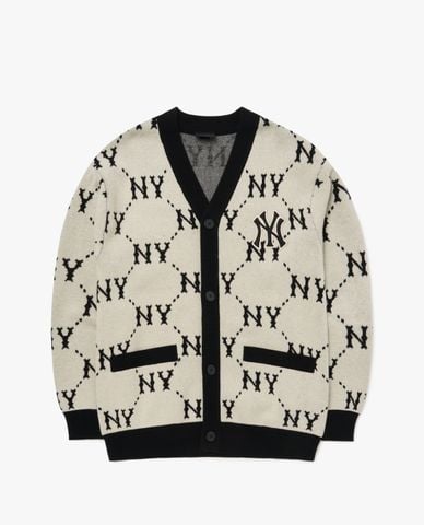  MLB - Áo khoác cardigan phom suông Dia Monogram All Over 