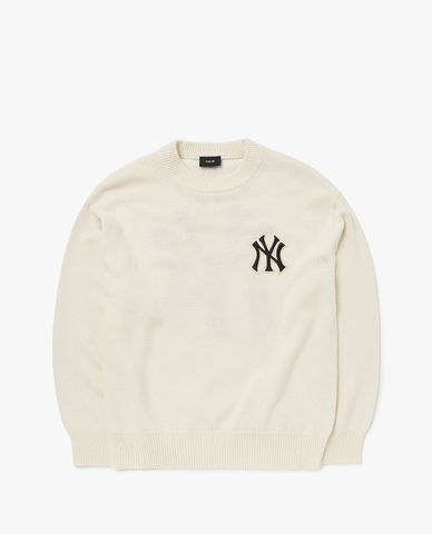  MLB - Áo sweater phom suông tay dài Basic Big Logo Overfit 