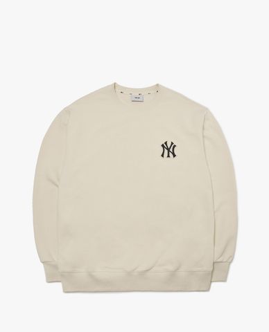  MLB - Áo sweatshirt phom suông Check 